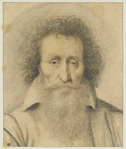 Portrait d'un magistrat barbu, vu de face, image 1/2
