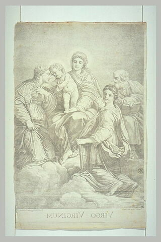 Sainte Famille adorée par Sainte Cécile et Sainte Catherine, image 2/2