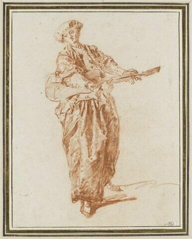 Guitariste en costume turc, image 1/2