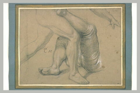 Jambes de deux hommes luttant, image 2/2