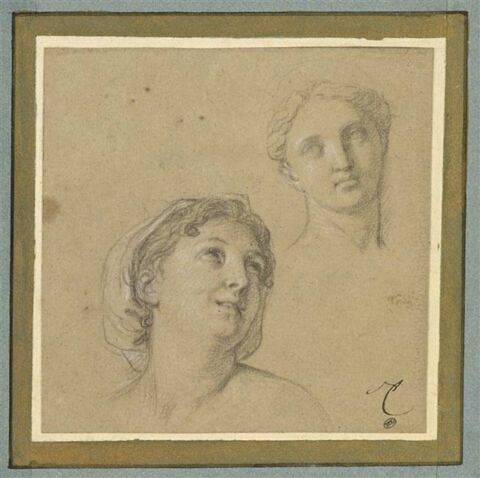 Deux têtes de femmes, image 1/2