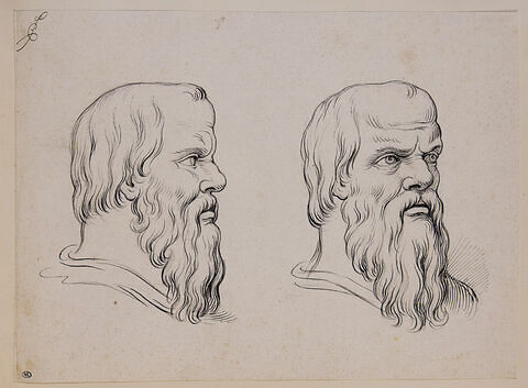 Deux têtes de Socrate