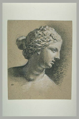 Buste de femme, de profil, d'après l'antique, image 1/1