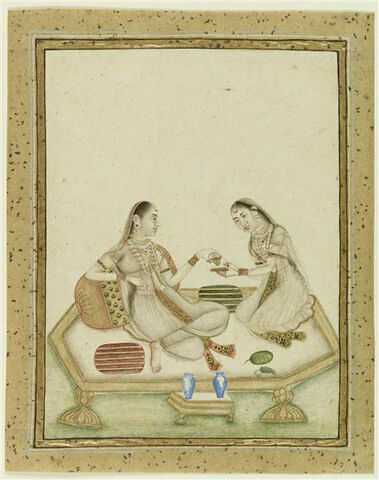 Jeune femme indienne et sa servante