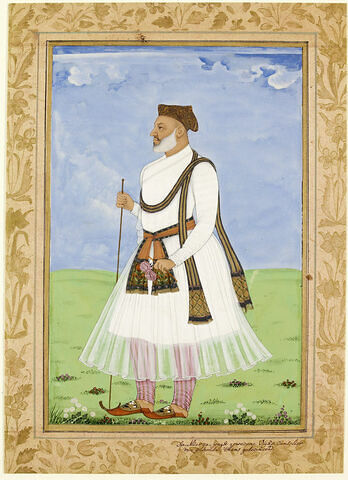 Portrait de Shah Mirza, grand chancelier du sultanat de Golkonde