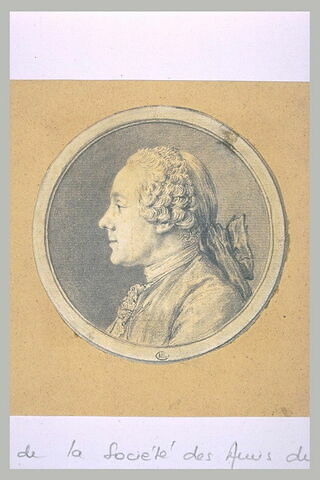 Portrait de M. de Lalive de Jully, en buste de profil à gauche, image 2/2