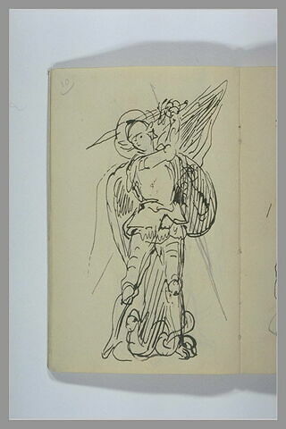 Etude pour un groupe sculpté : saint Georges combattant le dragon, image 2/2