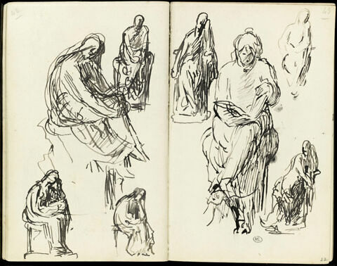 Etudes pour des groupes sculptés, image 1/1