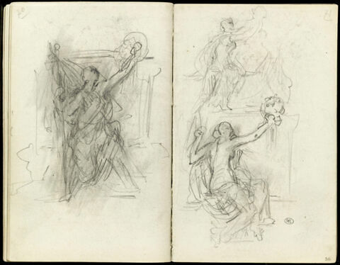 Etudes pour des groupes sculptés, image 1/1