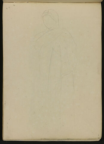 Silhouette de personnage debout, drapé, image 1/2