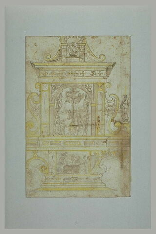 Projet d'autel avec une Crucifixion et une Mise au Tombeau, image 2/2
