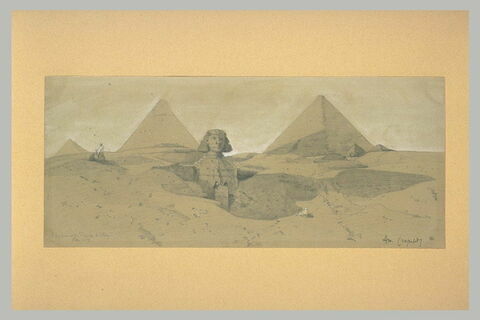 Le Sphinx, et les pyramides de Mykerinos, Kheops et Chephren