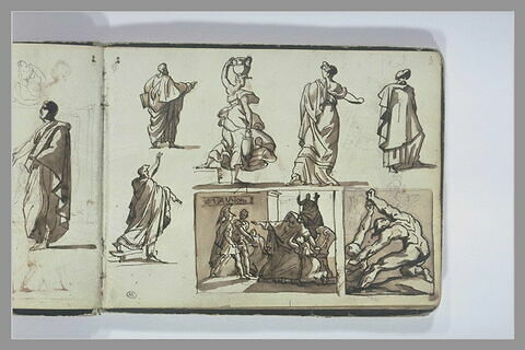 Etudes de figures et de compositions d'après l'antique, image 2/2