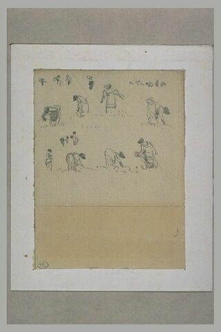 Nombreuses petites figures de moissonneuses, image 1/1