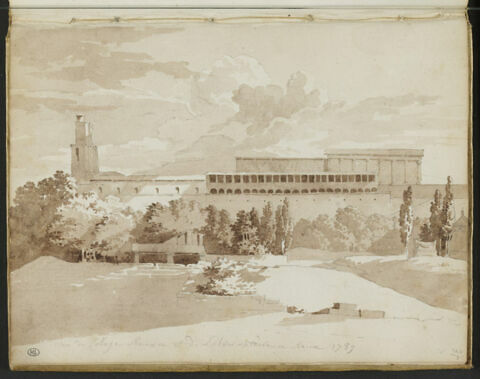Vue du Collège Romain et de L'observatoire a Rome 1789
