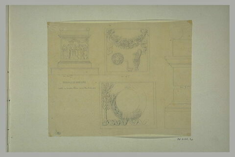 Etude de bas-reliefs du temple de Mercure, image 1/1