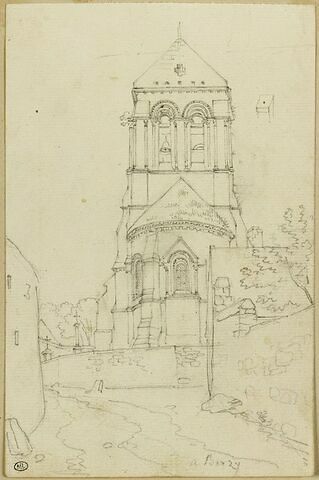 Le chevet d'une église à Berzy, image 1/2