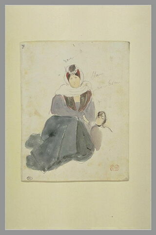 Juive marocaine assise de face, image 1/1