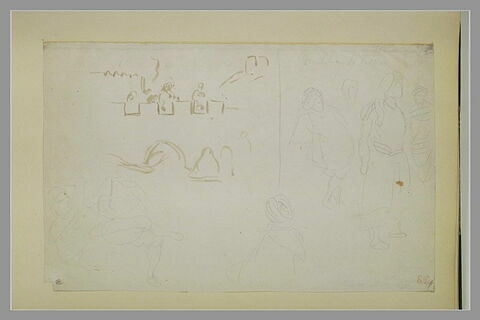 Murailles d'une ville arabe et croquis d'arabes, image 2/2