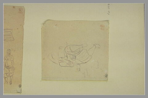 Femme arabe assise, lisant, image 1/1