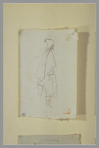 Arabe debout, de profil à droite, image 1/1