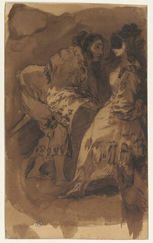 Copie d'après la planche 6 des "Caprices" de Goya