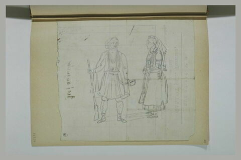 Femme et soldat albanais, image 1/1