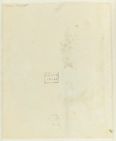 Esquisse d'une tête de femme, image 1/2