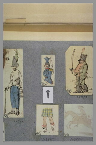 Lancier, à mi-corps, de profil vers la gauche, image 1/1