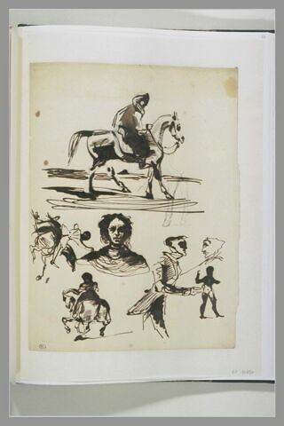 Etudes de cavaliers et de figures, image 1/1