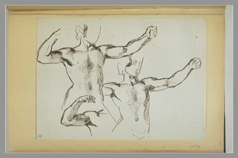 Deux études pour un Achille tirant à l'arc, image 1/1
