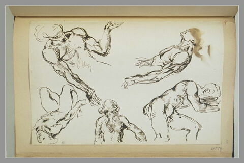 Cinq études de figures nues, image 1/1