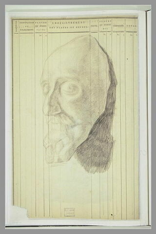 Masque mortuaire d'homme barbu, image 1/1