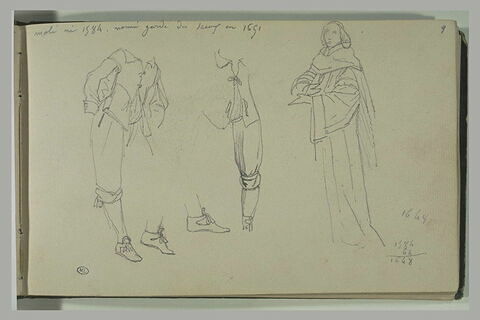 Etudes de costumes d'homme, image 1/1