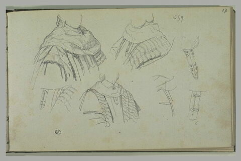 Etudes de costumes de conseiller, 1659, image 1/1