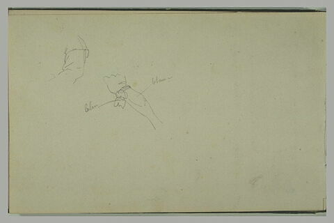 Etudes de costumes et notes manuscrites, image 1/1