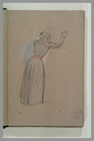 Femme de dos, appuyée, image 1/1
