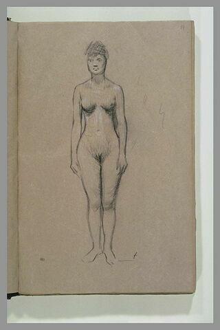 Femme nue debout, de face