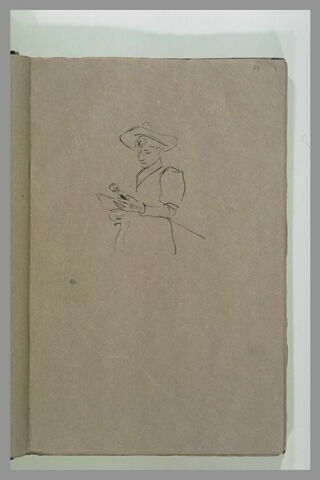 Buste de femme lisant, image 1/1