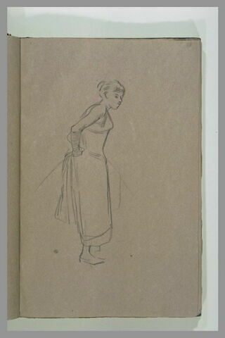 Jeune fille tournée vers la droite, image 1/1