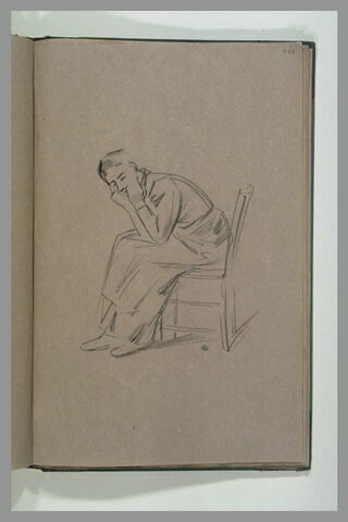 Femme assise sur une chaise, image 1/1
