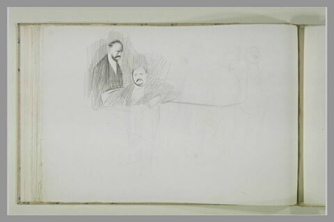 Deux hommes en habit, en buste, image 1/1