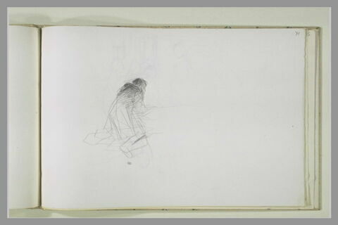 Silhouette agenouillée, image 1/1