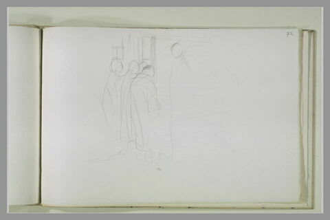 Plusieurs personnages devant un guichet, image 1/1