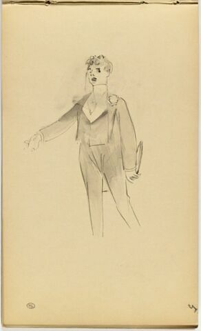 Homme en habit, debout, de face, image 1/2