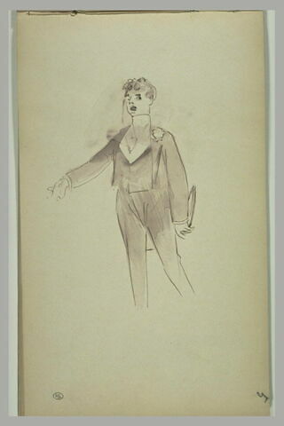 Homme en habit, debout, de face, image 2/2