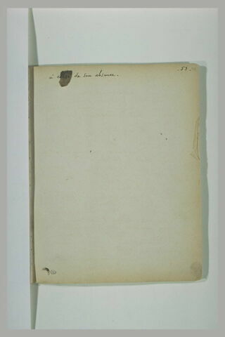 Texte manuscrit en langue française, image 2/2