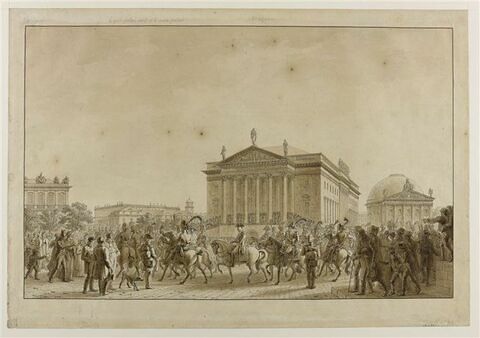 Entrée de Napoléon et de son escorte, à Berlin, le 27 octobre 1806
