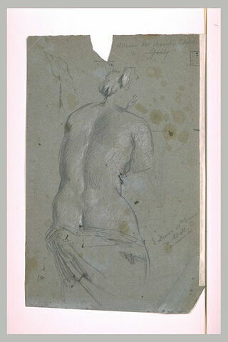 Femme mi-nue, de dos : Vénus de Milo, image 2/2