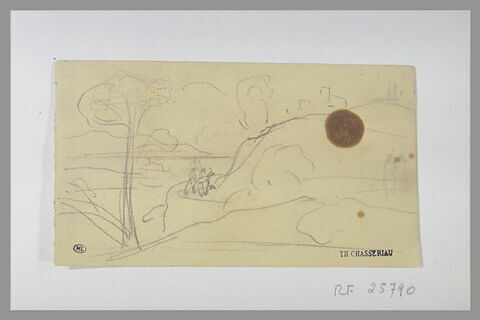 Paysage avec colline à droite, image 1/1